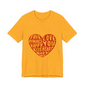 Heart Word Art Tee - Love You Romance Valentine T-Shirt