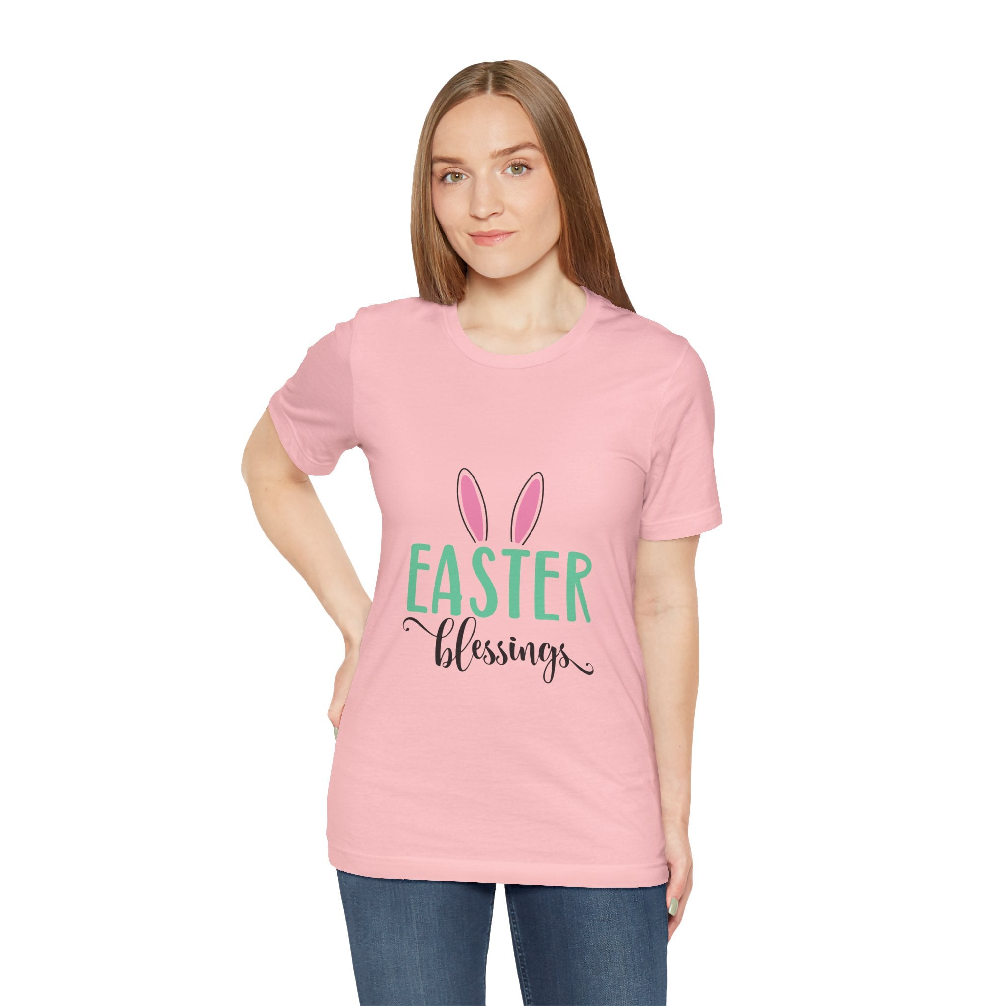 Easter Blessings Tee — Bunny Ears Spring Holiday Shirt
