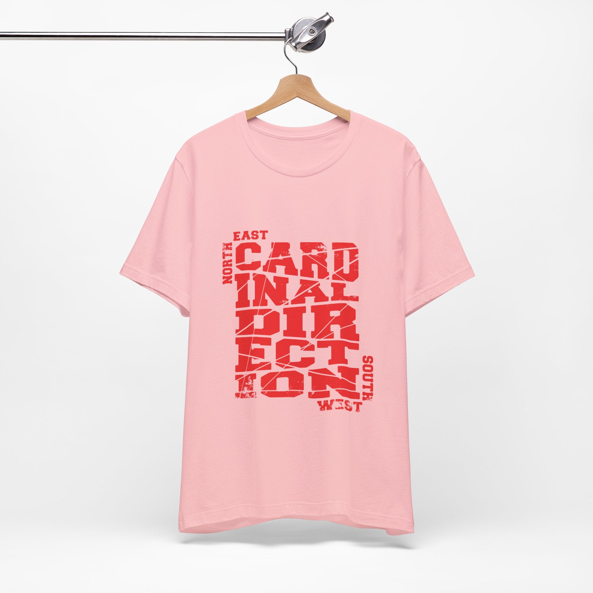 Cardinal Direction Tee — Compass Typography T‑Shirt (North East South West)