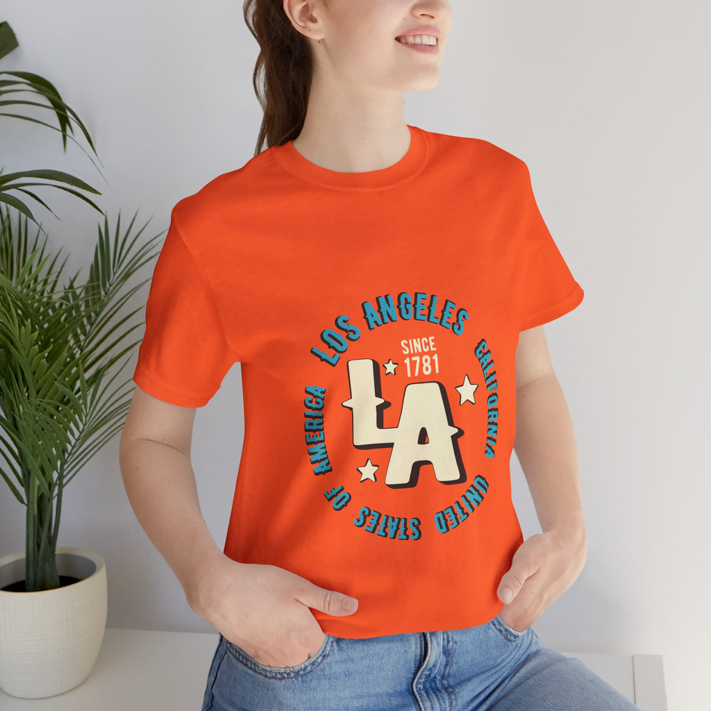 Los Angeles LA Vintage Circle Graphic Tee