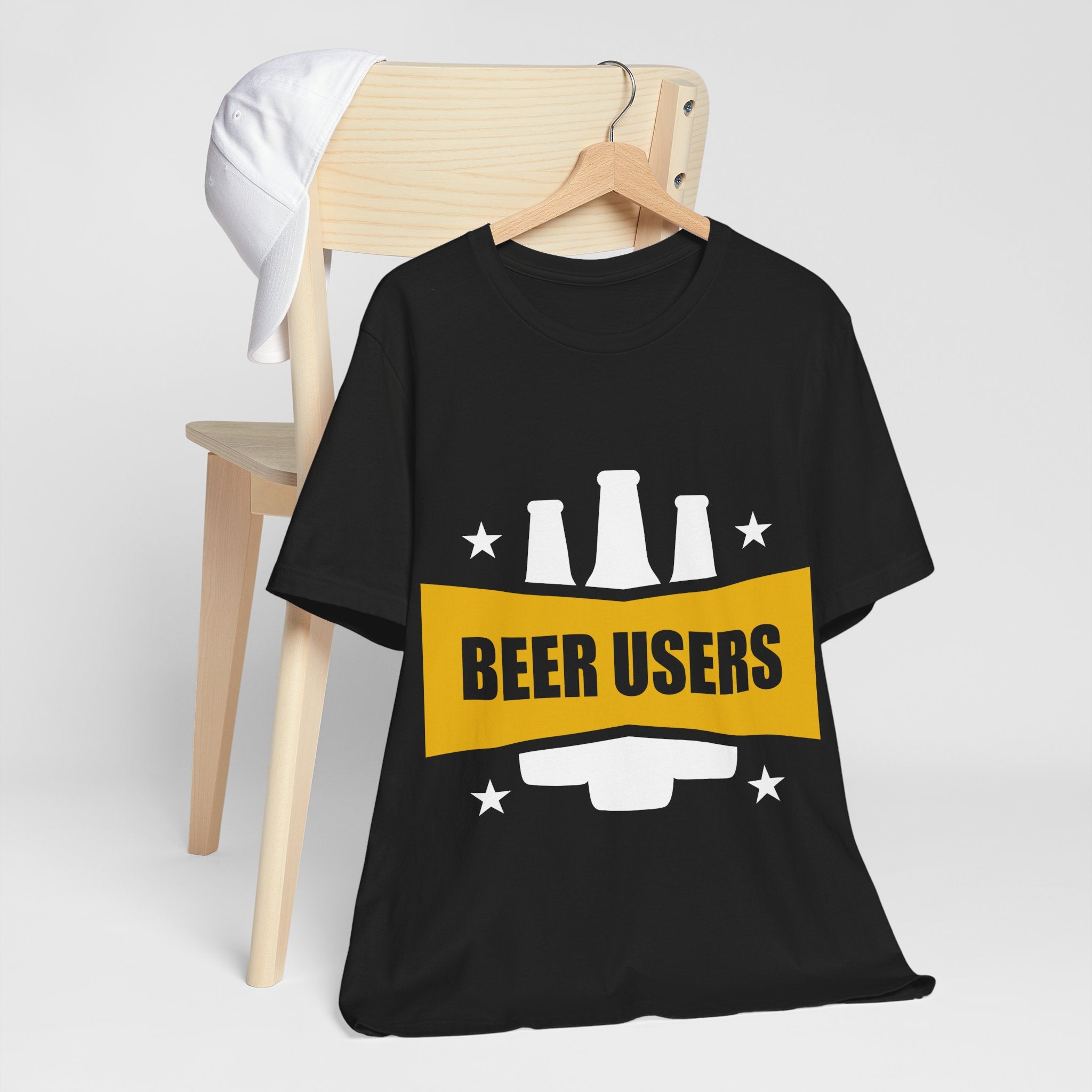 Beer Users Graphic Tee — Funny Beer Bottle Design T-Shirt
