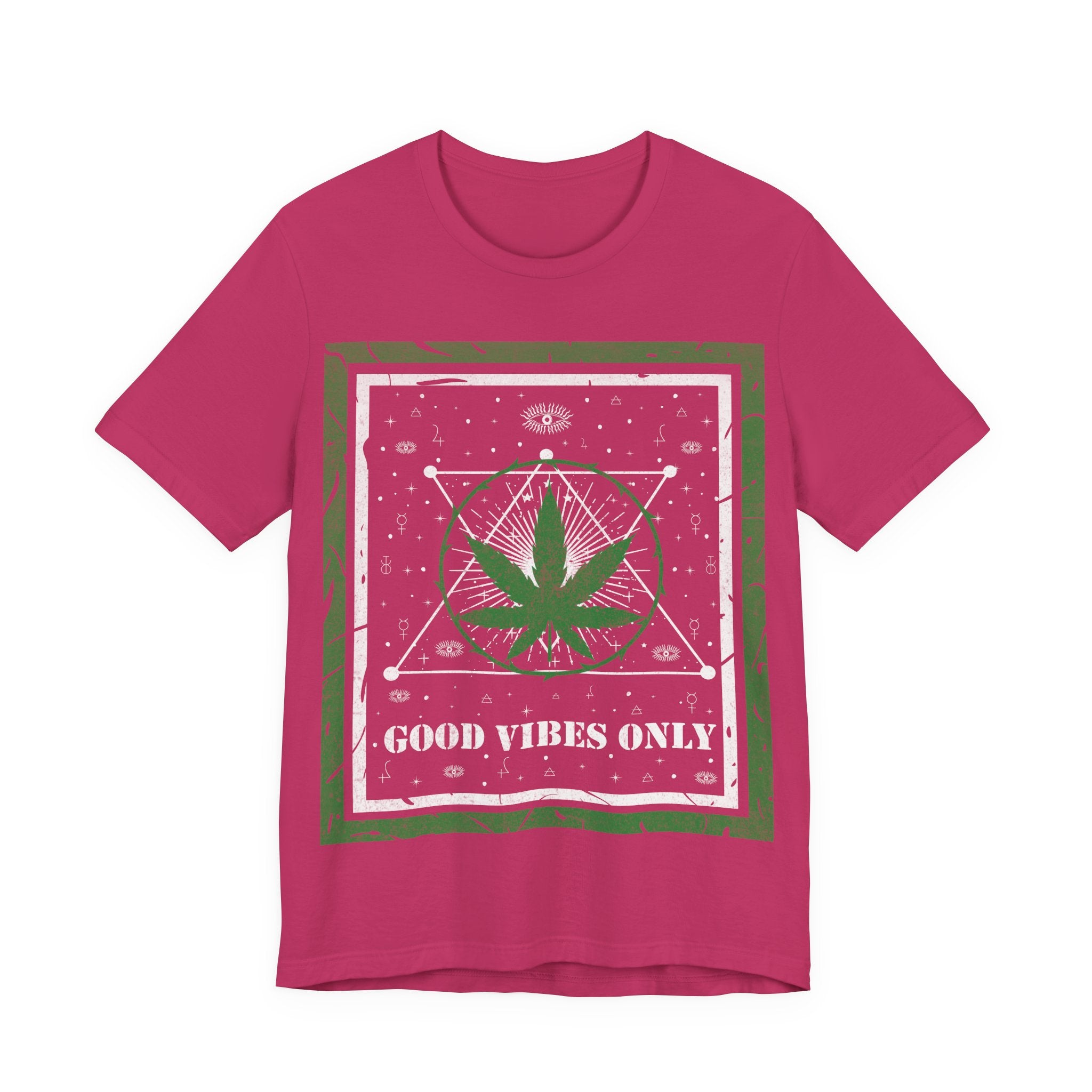 Good Vibes Only Cannabis Leaf Tee