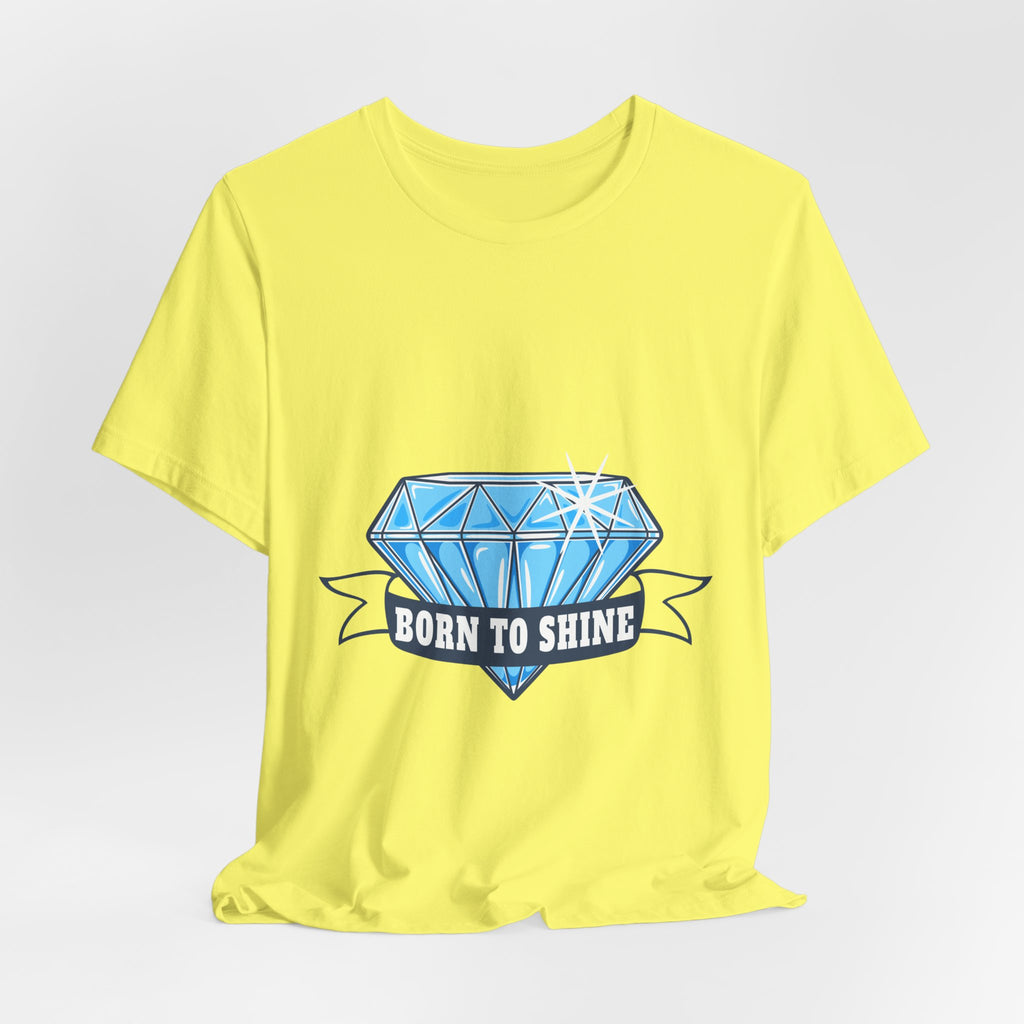Born to Shine Diamond Graphic Tee — Inspirational Casual T‑Shirt