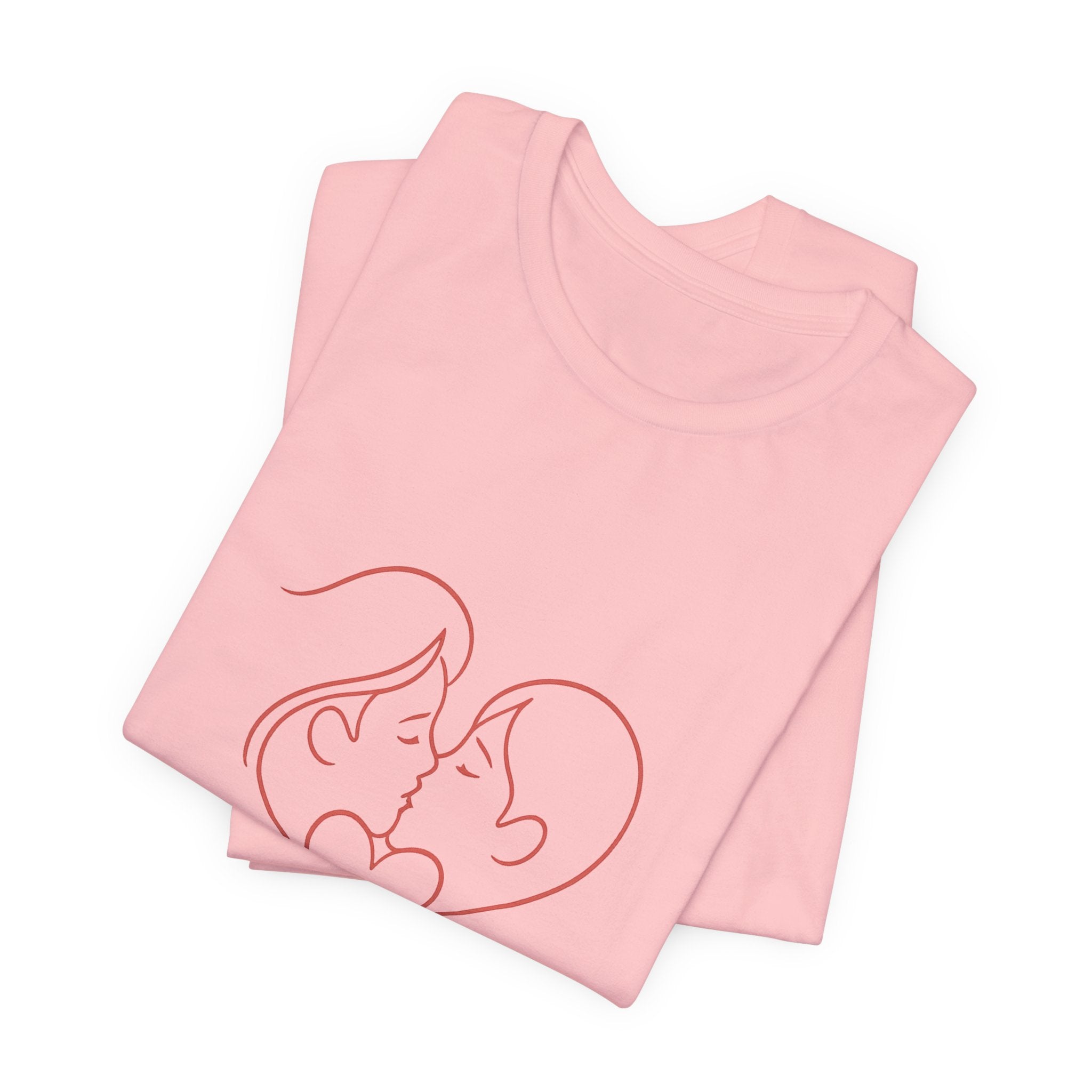Love, Simply Tee — Minimal Couple Heart Line Art Valentine’s T-Shirt