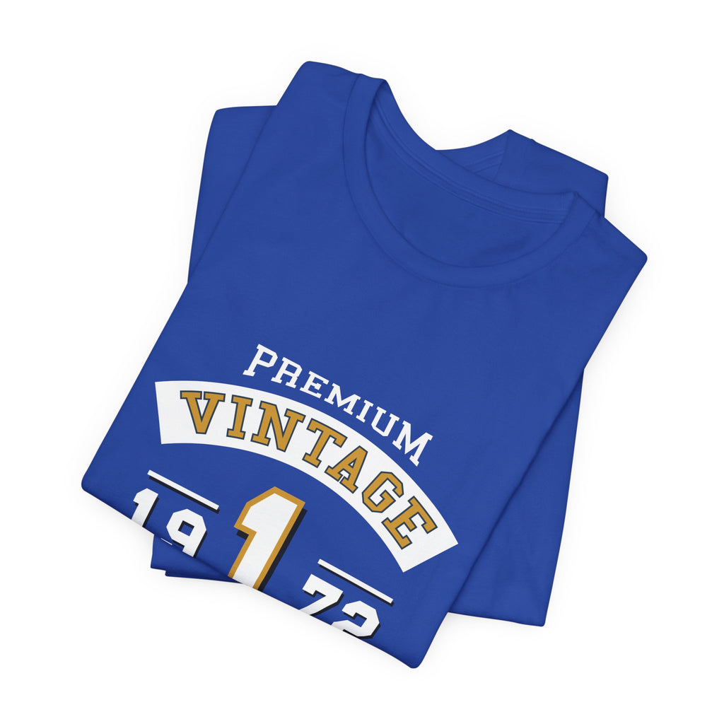 Vintage 1972 Urban Tee — Premium Retro Number 1 Graphic T-Shirt