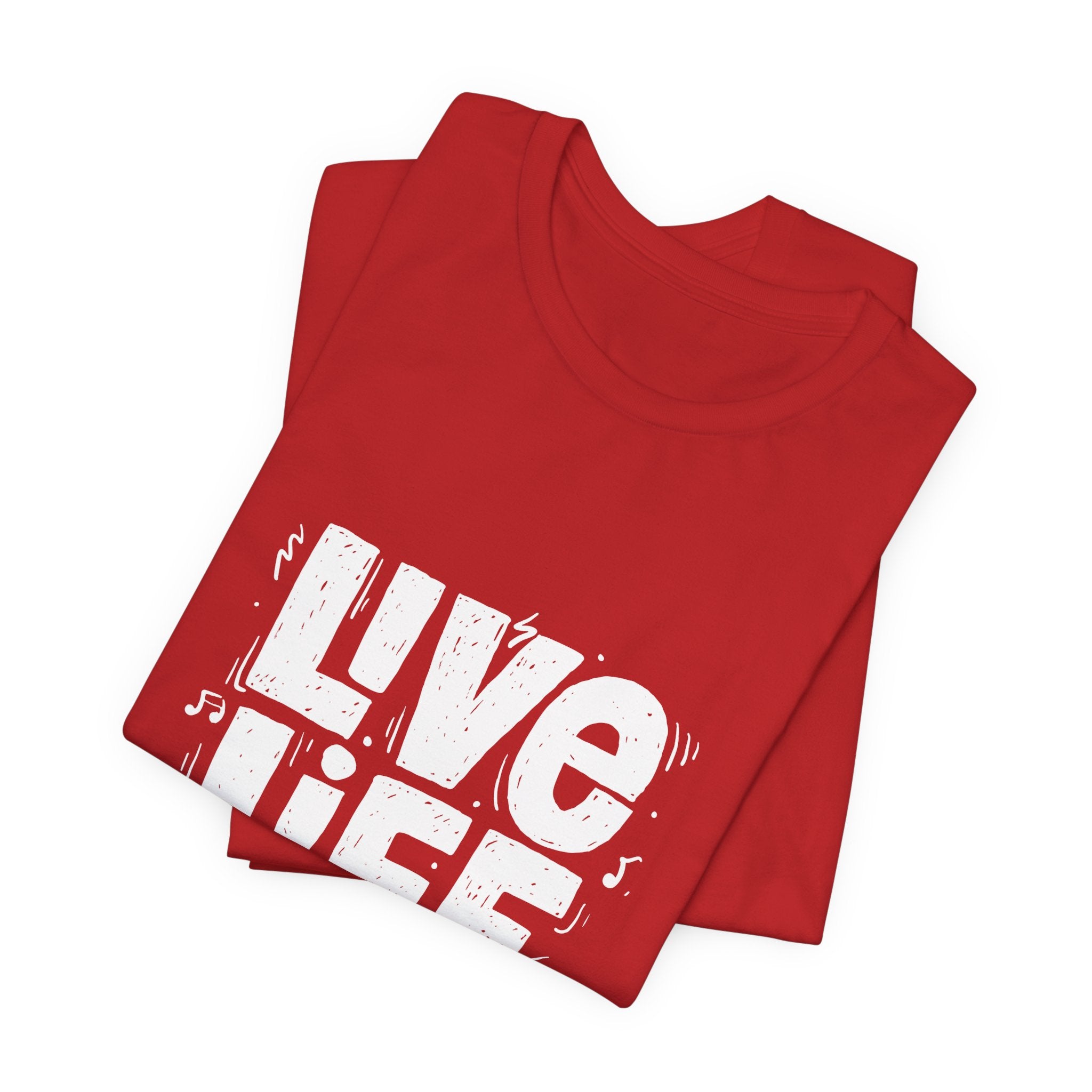 Live Life Loud Graphic Tee – Bold Inspirational Music Festival Shirt