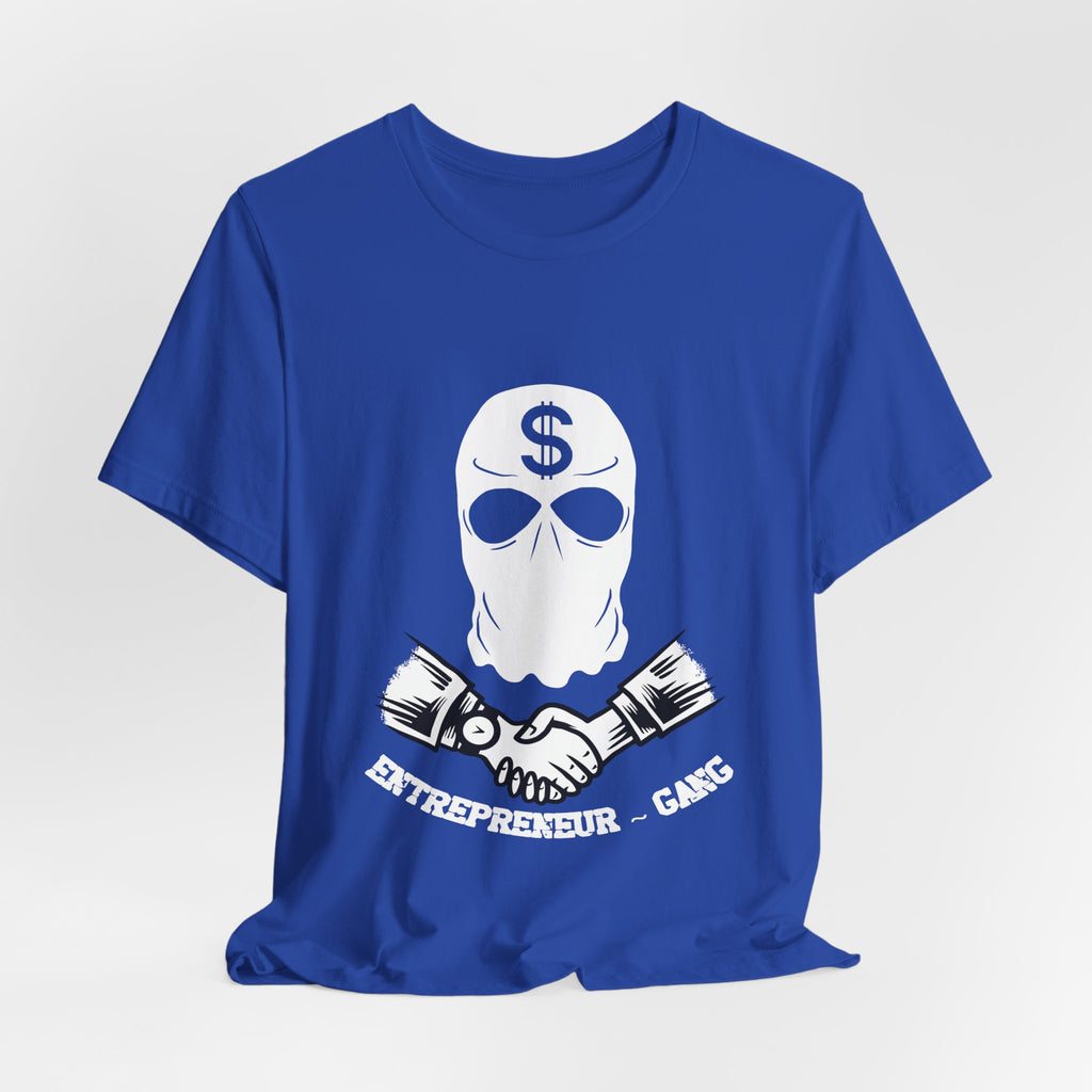 Entrepreneur Gang T-Shirt — Skull Mask Money Logo Tee