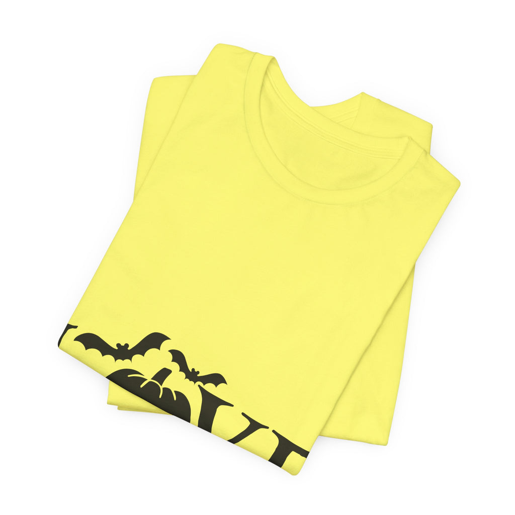 Halloween Love T-Shirt - Jack-o'-Lantern & Bats Graphic Tee