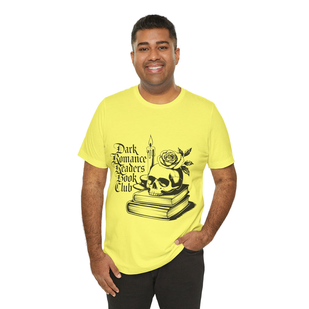 Dark Romance Readers Book Club Tee — Gothic Skull & Rose Booklover Shirt