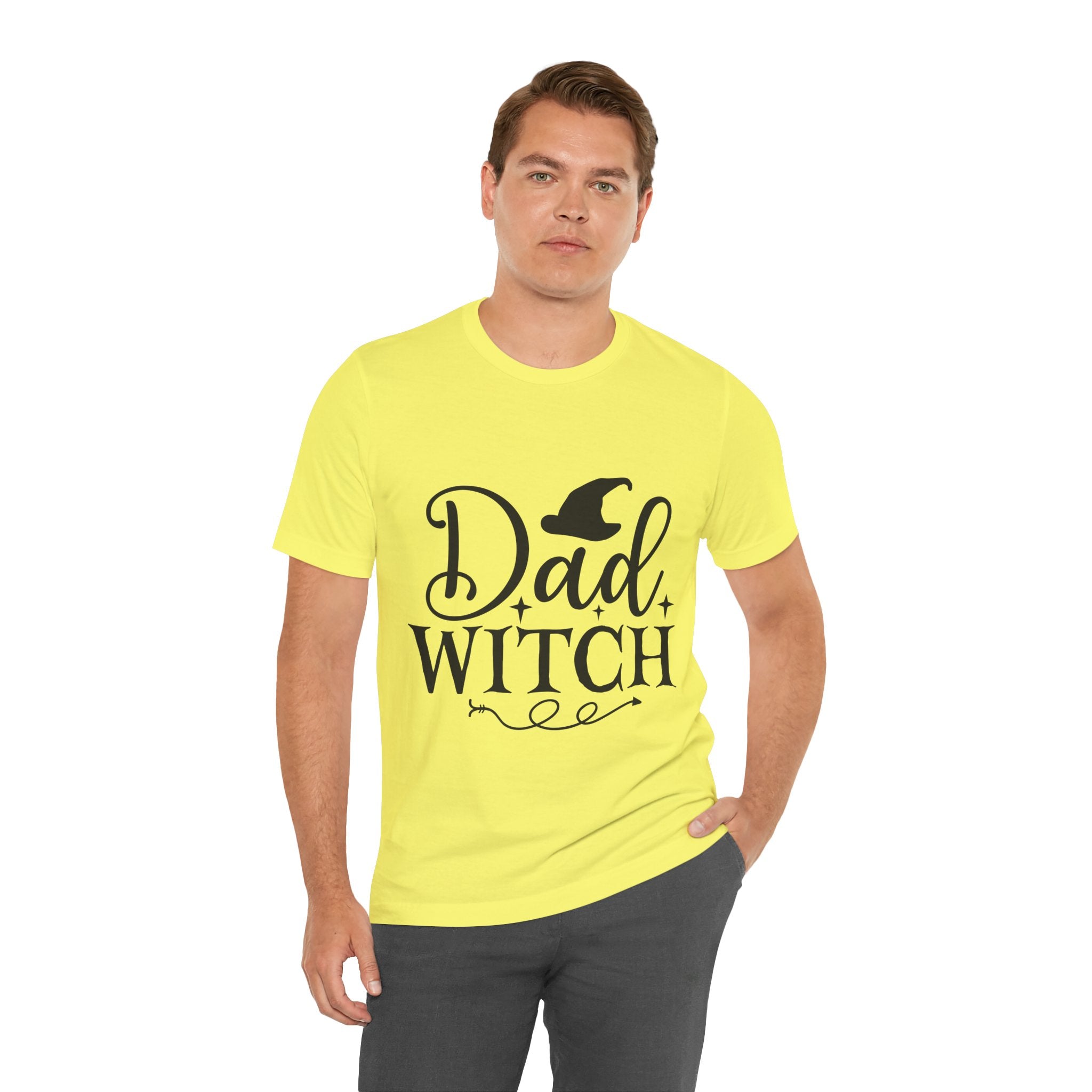 Dad Witch T-Shirt — Halloween Dad Shirt with Witch Hat Graphic