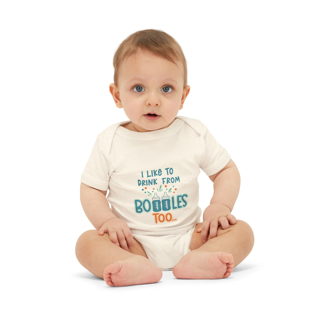 Infant One Piece – "I Like to Drink From Boobles Too" Cute Baby Bodysuit