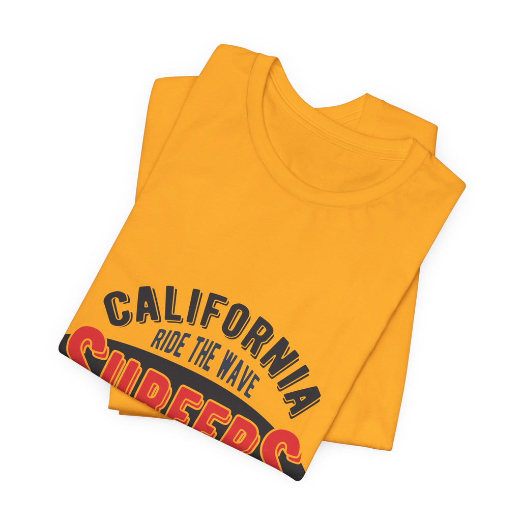 California Surfers Long Beach Tee — "Ride the Wave" Short Sleeve Shirt