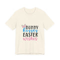 Easter Tee — "Bunny Kisses, Easter Wishes" Graphic Shirt