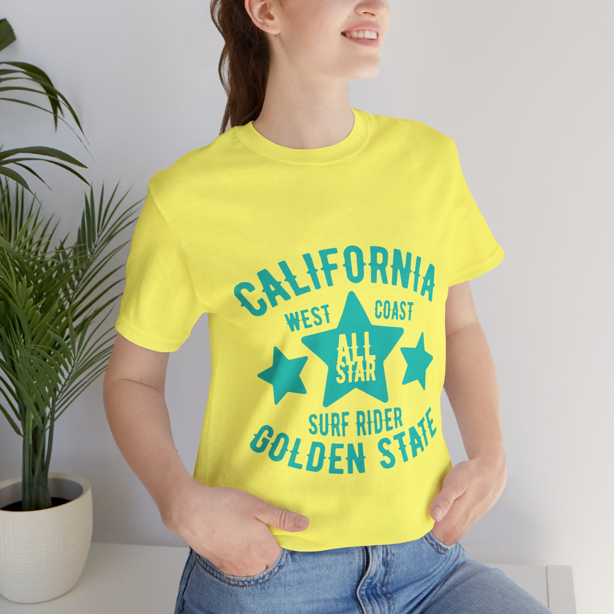 California Golden State Surf Rider Tee — West Coast All Star Graphic T-Shirt
