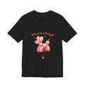 T-Shirt — "Love on a String" Pink Balloon Dog Valentine Tee