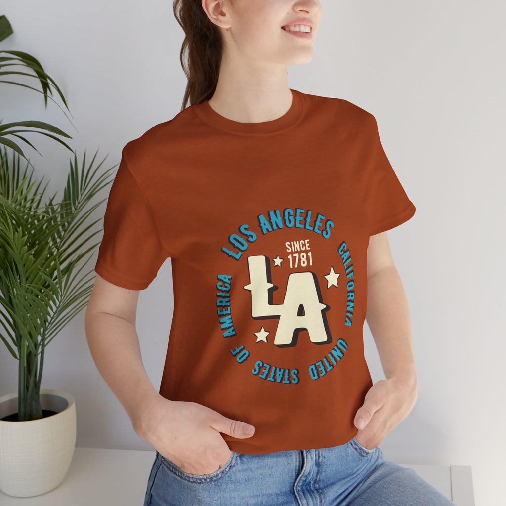 Los Angeles LA Vintage Circle Graphic Tee