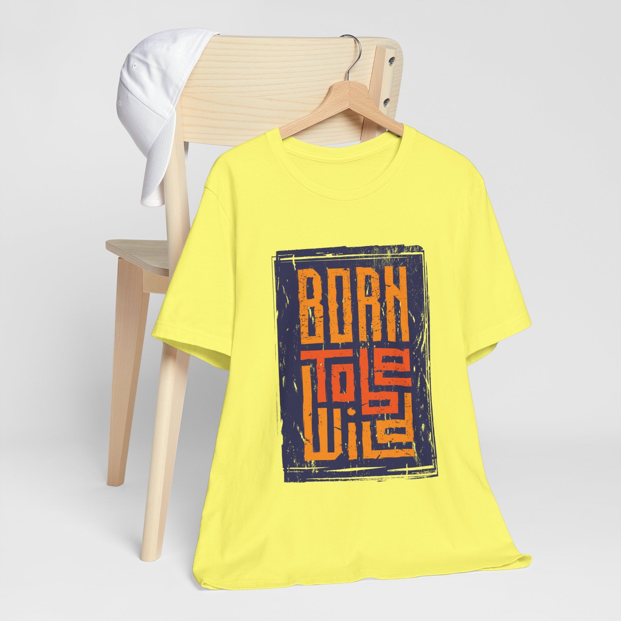 Born to Live T-Shirt — Vintage Block Typography Graphic Tee