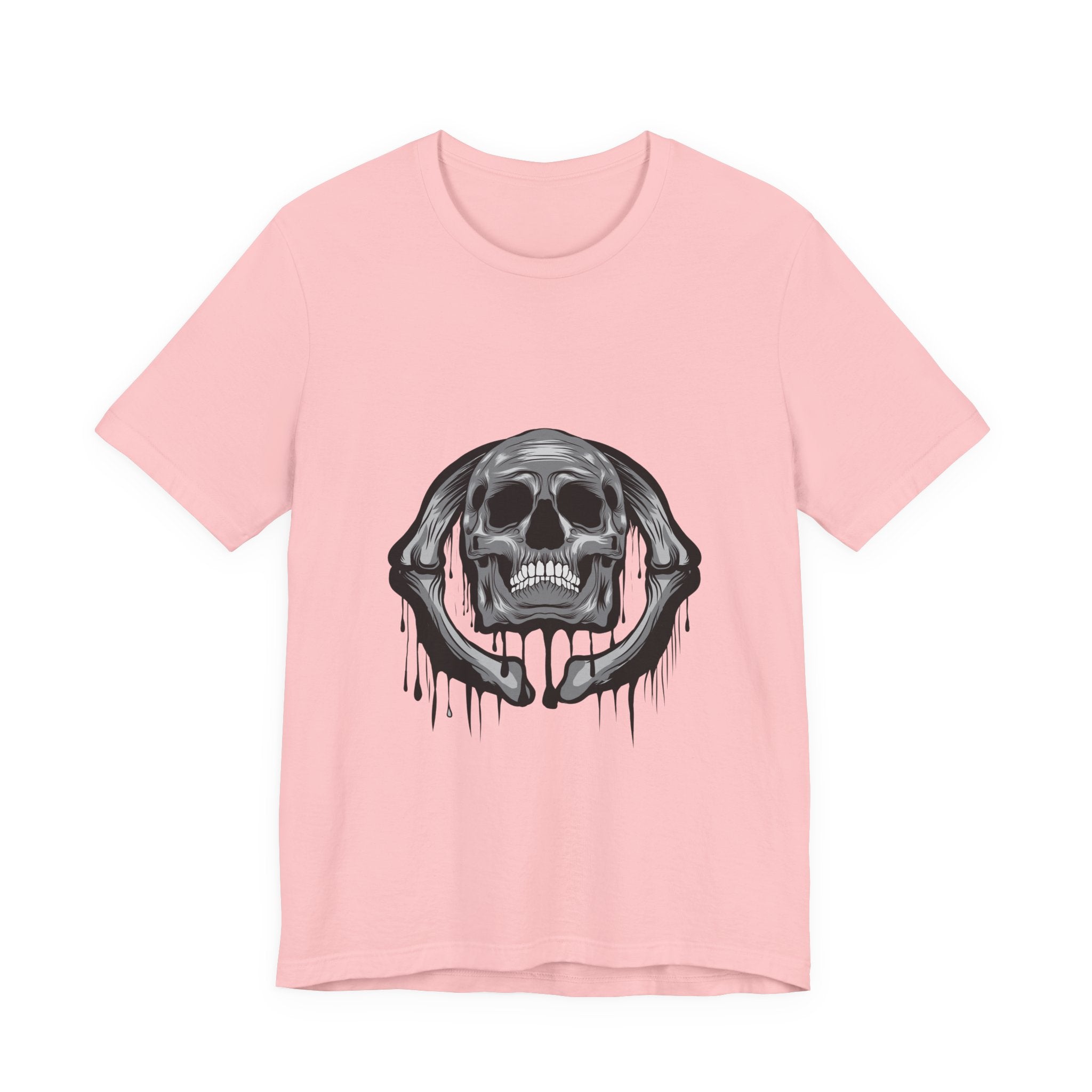 Skull Drip Graphic Tee — Gothic Melting Skull T-Shirt