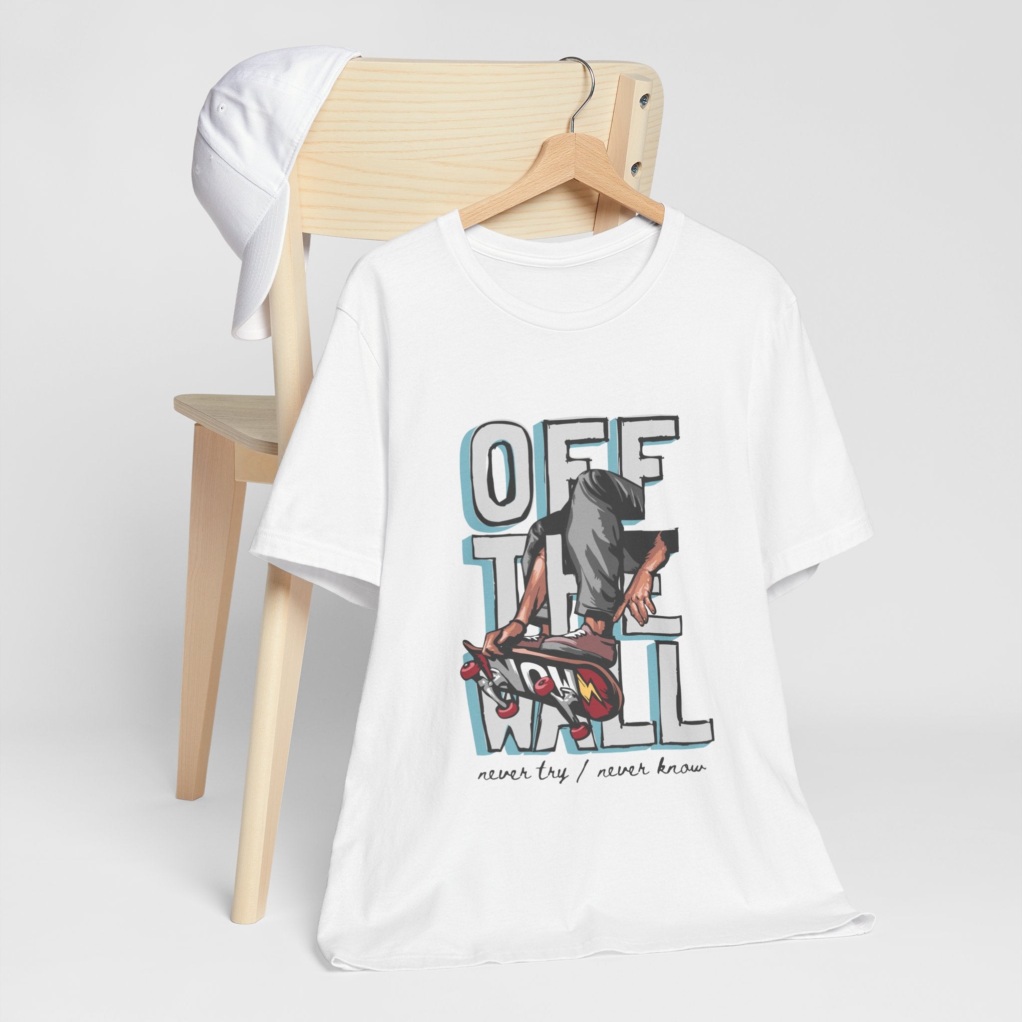 Off The Wall Skateboard T-Shirt — Retro Skate Graphic Tee