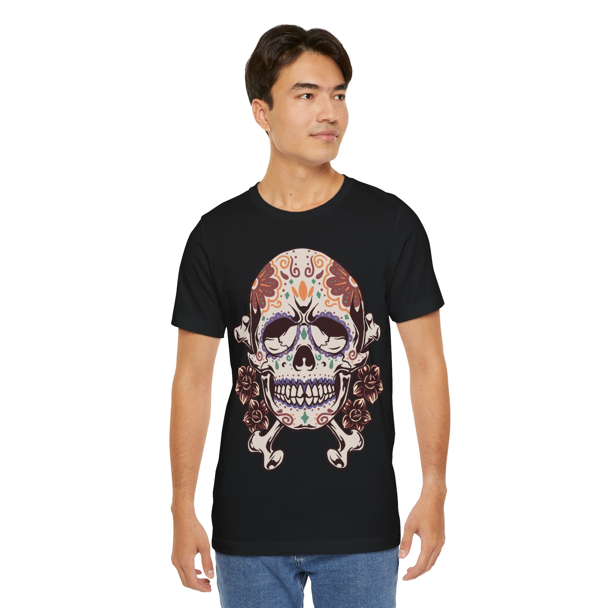 Sugar Skull Tee — Floral Day of the Dead Skull T-Shirt