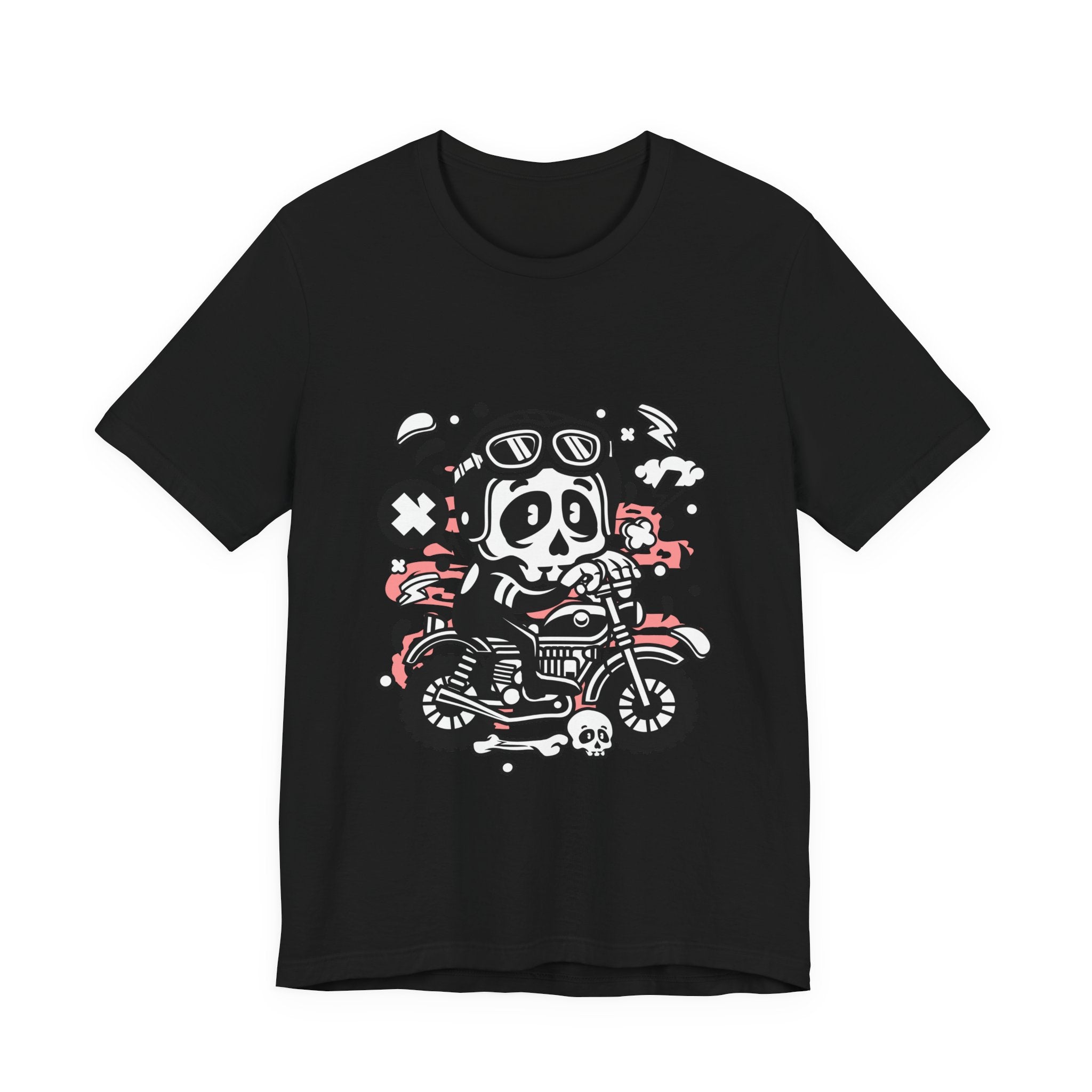 Skull Biker Tee — Retro Motorcycle Skull Graphic T-Shirt
