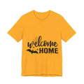 Welcome Home Halloween T-Shirt — Bat & Spiderweb Spooky Tee