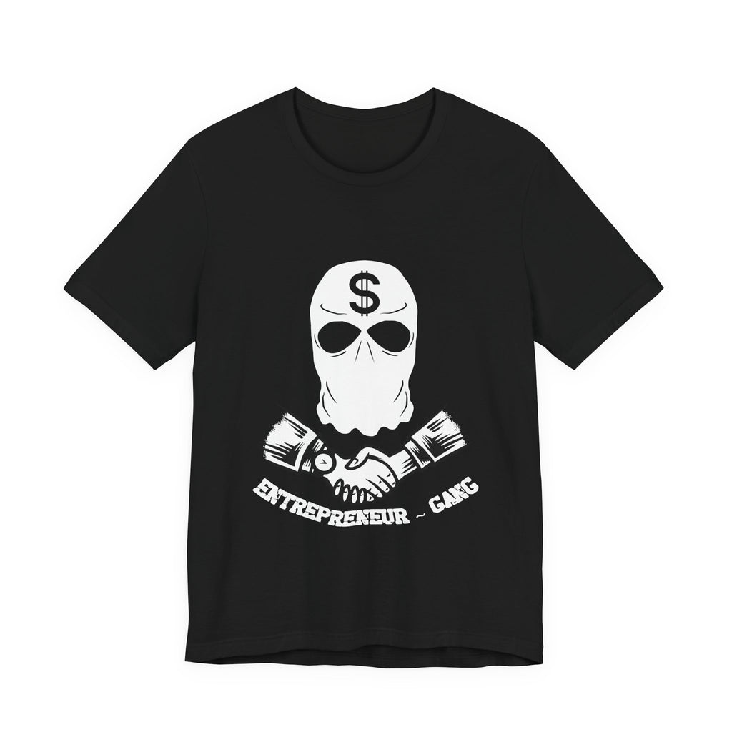Entrepreneur Gang T-Shirt — Skull Mask Money Logo Tee