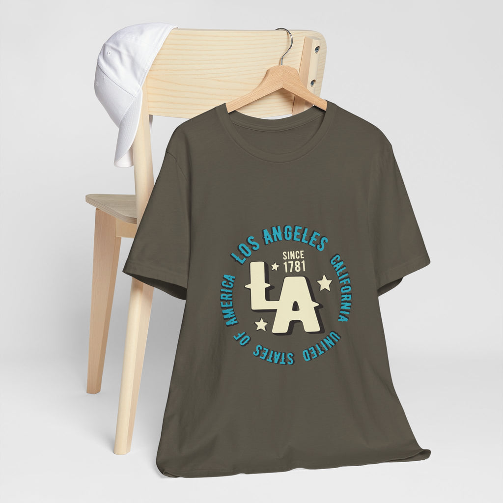 Los Angeles LA Vintage Circle Graphic Tee