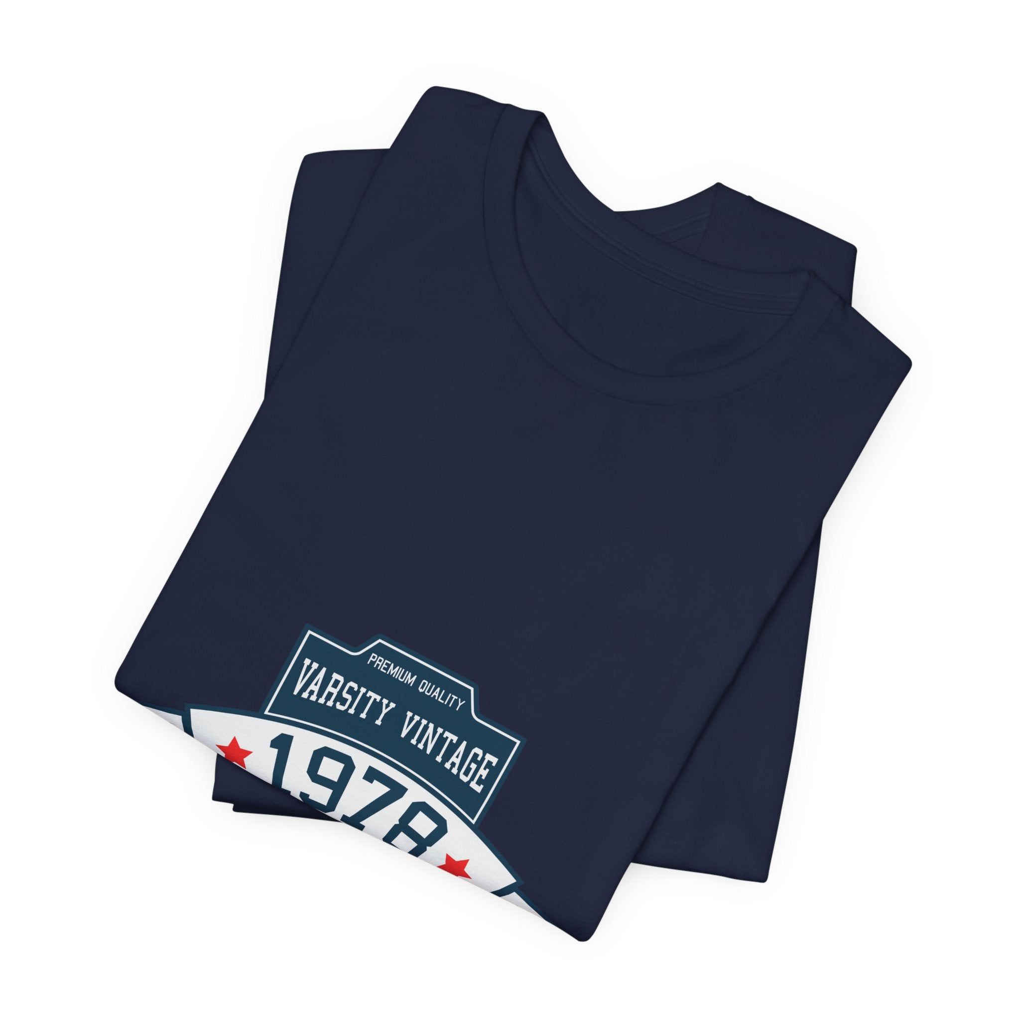 1978 Varsity Vintage Tee — Retro Custom Year Birthday Shirt
