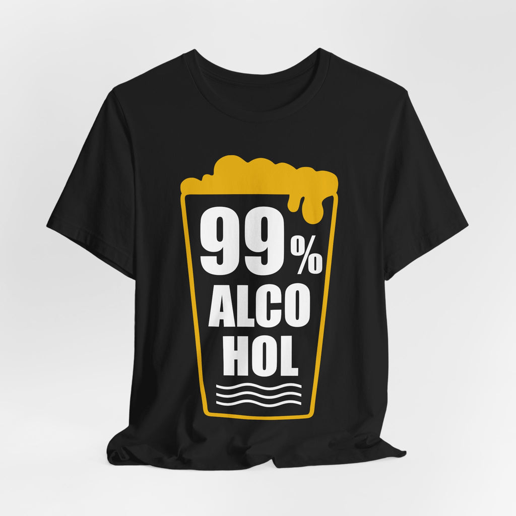 99% Alcohol Beer Glass Graphic Tee
