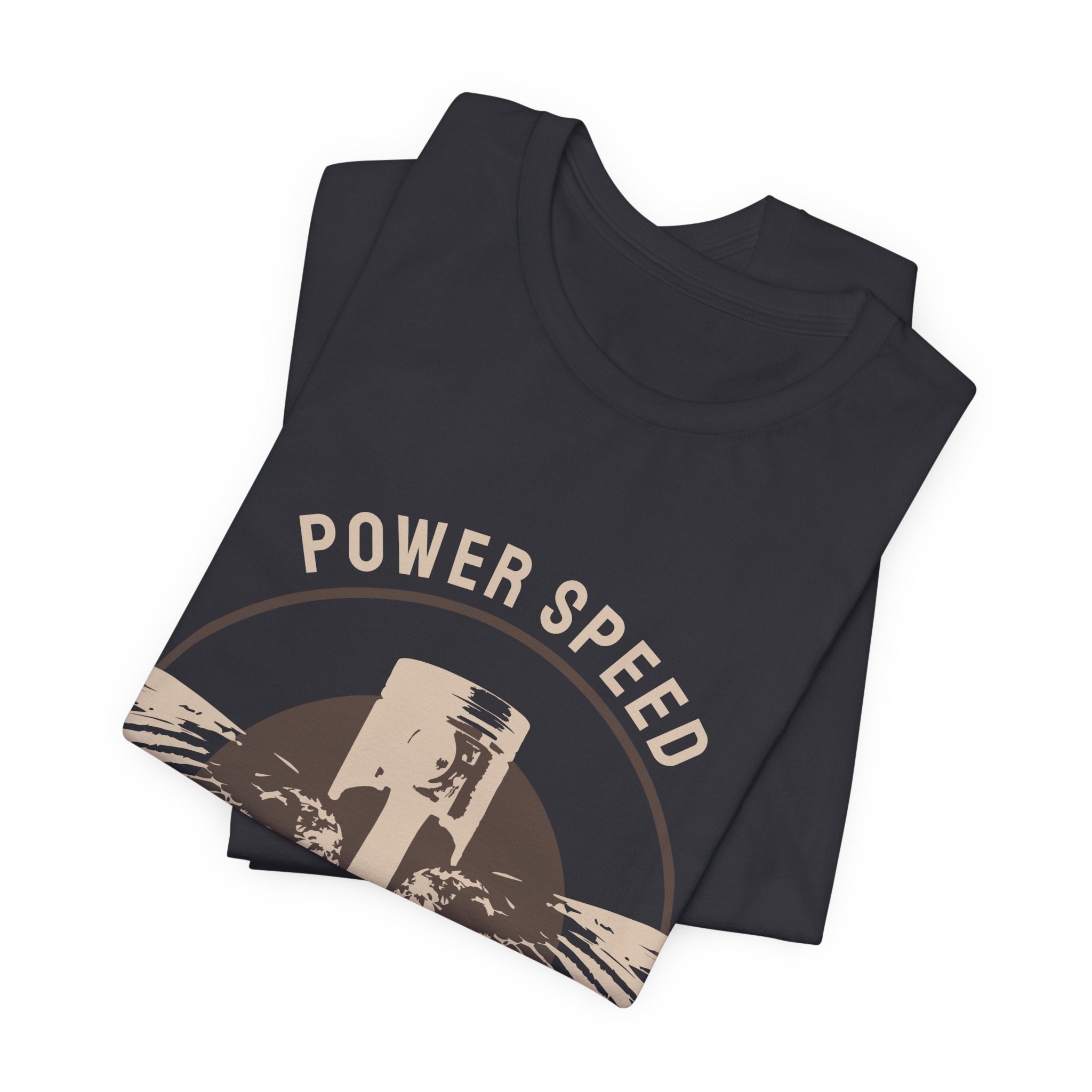 Vintage Motorcycle T‑Shirt — "Power Speed" Ride Fast Until It Flies