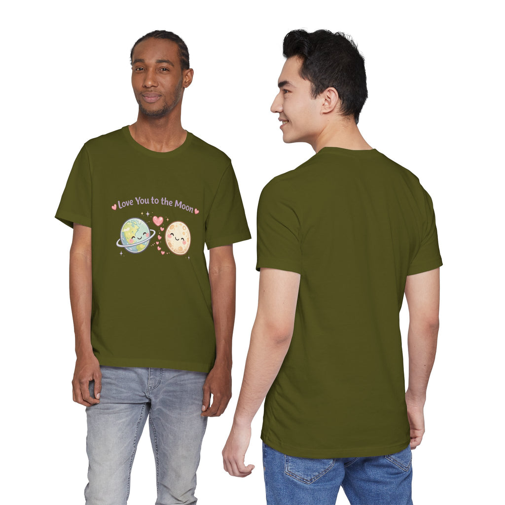 Love You to the Moon T-Shirt — Cute Planet & Moon Couple Tee