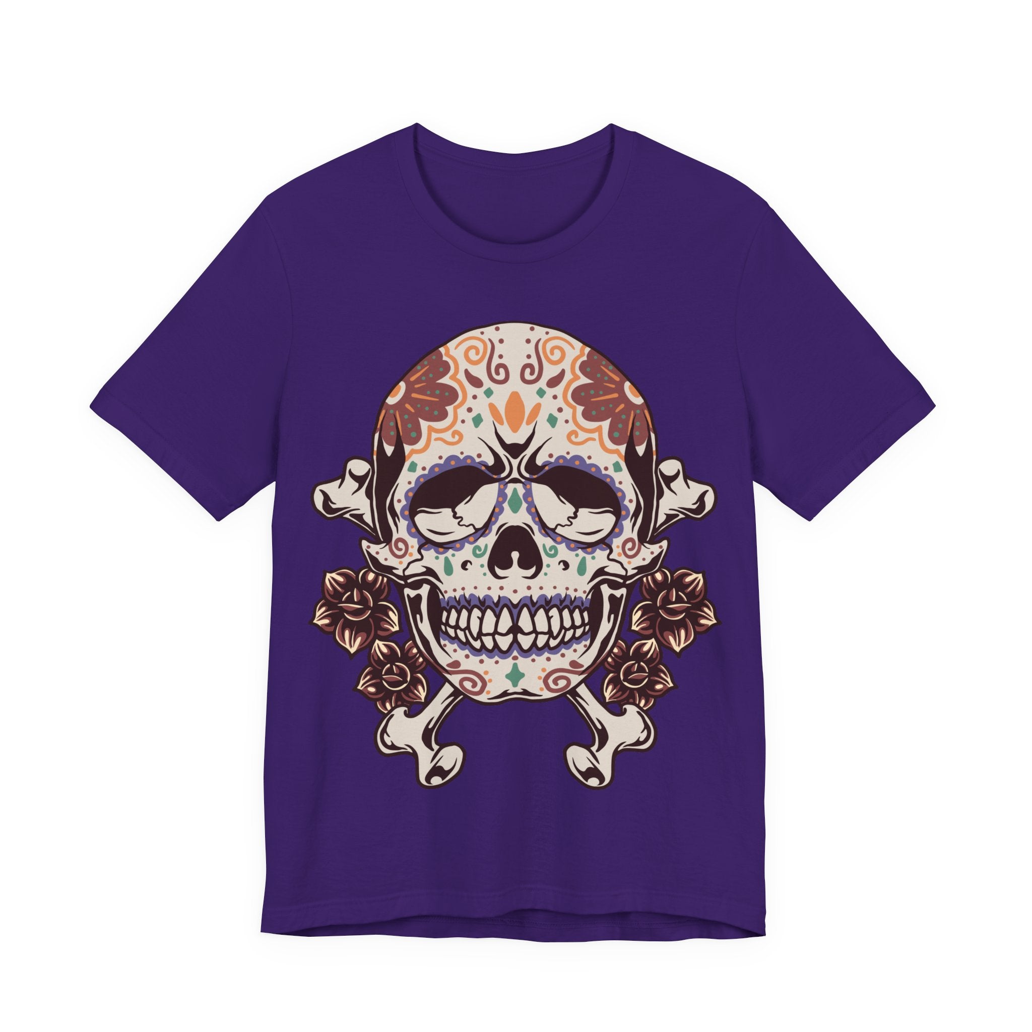 Sugar Skull Tee — Floral Day of the Dead Skull T-Shirt